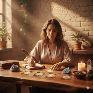 Guidance médiumnique et thérapeutique par Nancy Almeras — oracle et connexion spirituelle