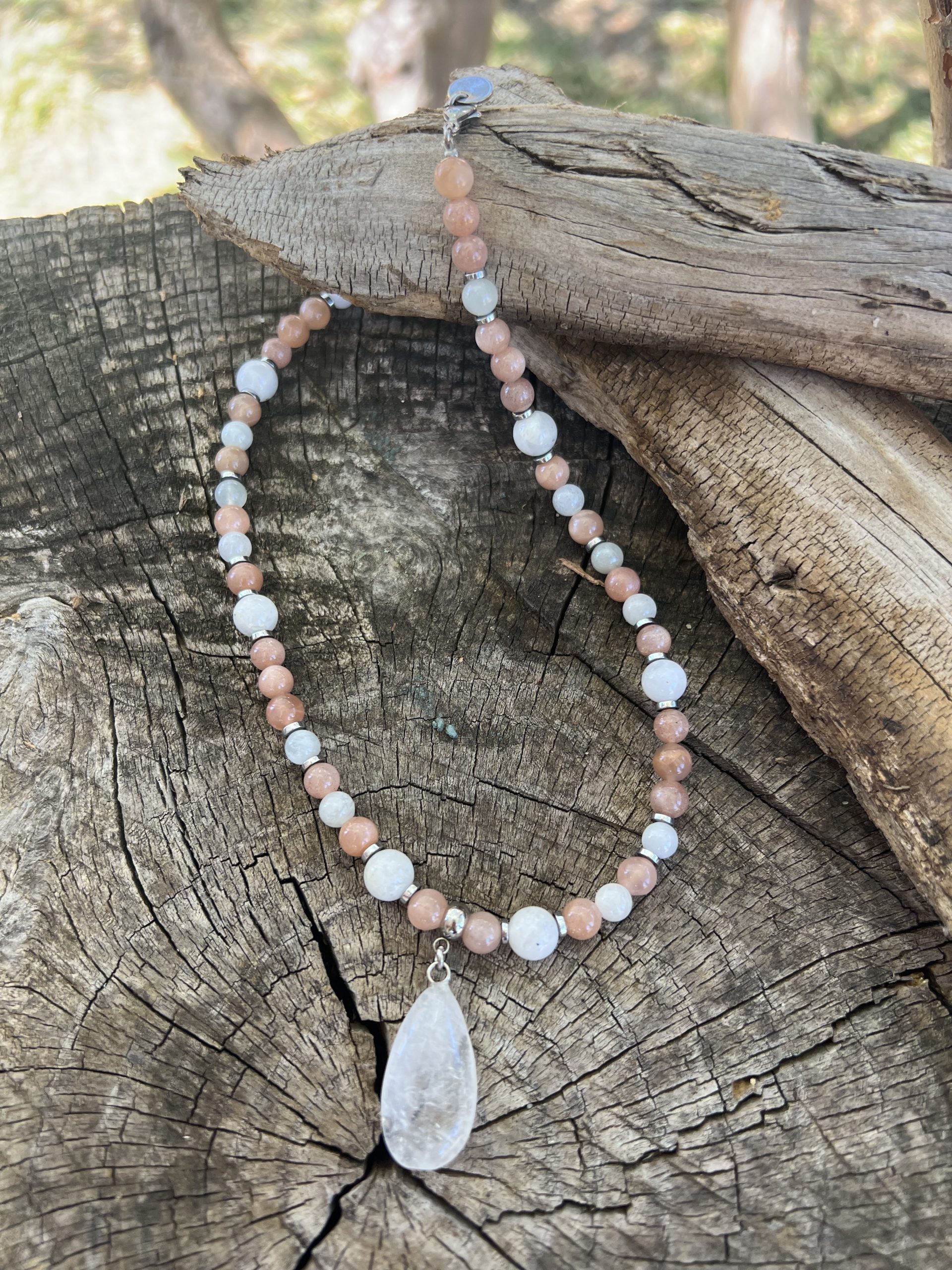 Collier Pierre de Lune et Peristerite – Image 4