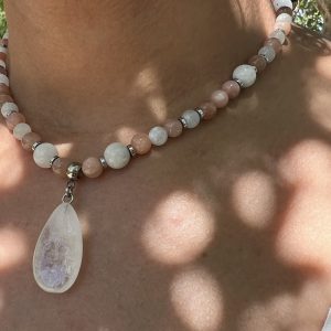 Collier Pierre de Lune et Peristerite