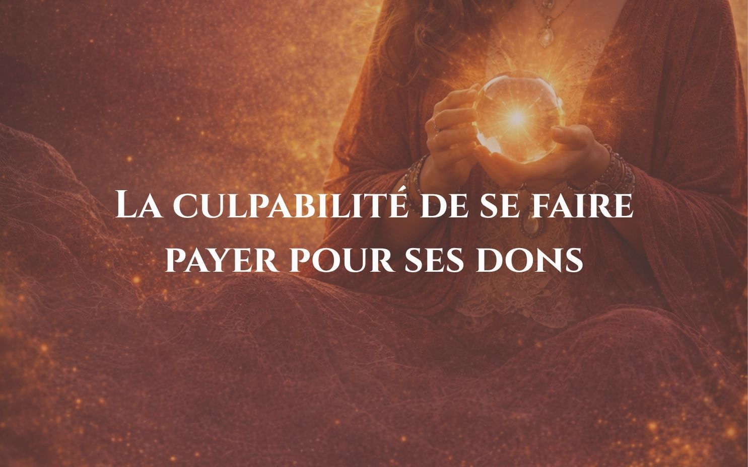La culpabilité de se faire payer pour ses dons