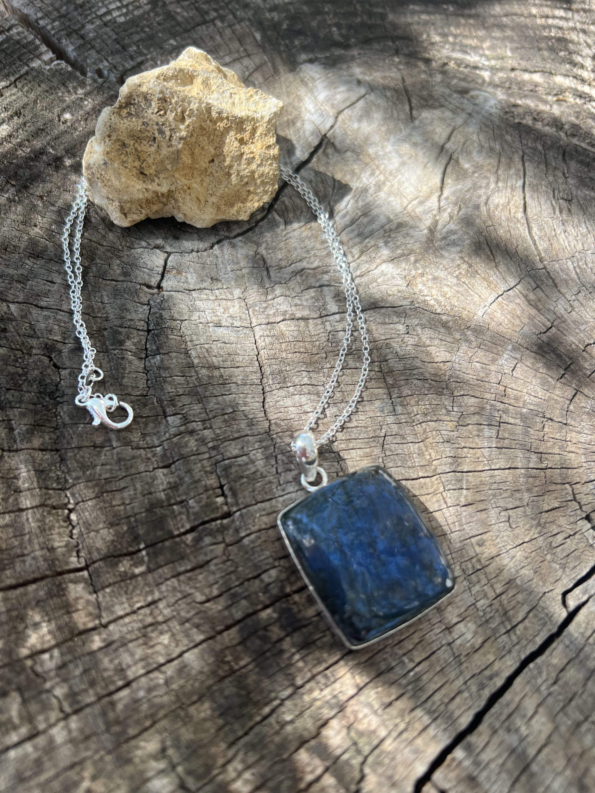 Pendentif Labradorite sur Chaine en argent 925 – Image 3